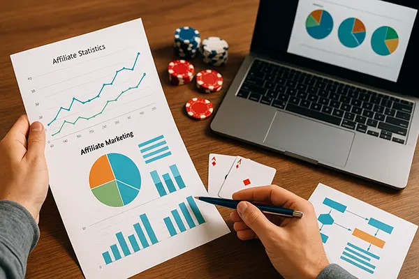 gráficos e fichas de poker