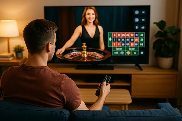 Télévision avec jeu de casino