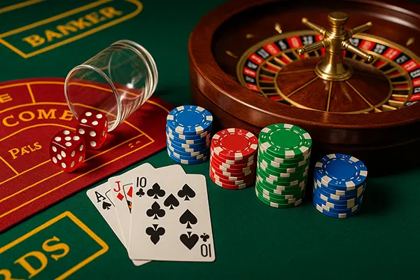 Würfelspiel im Casino